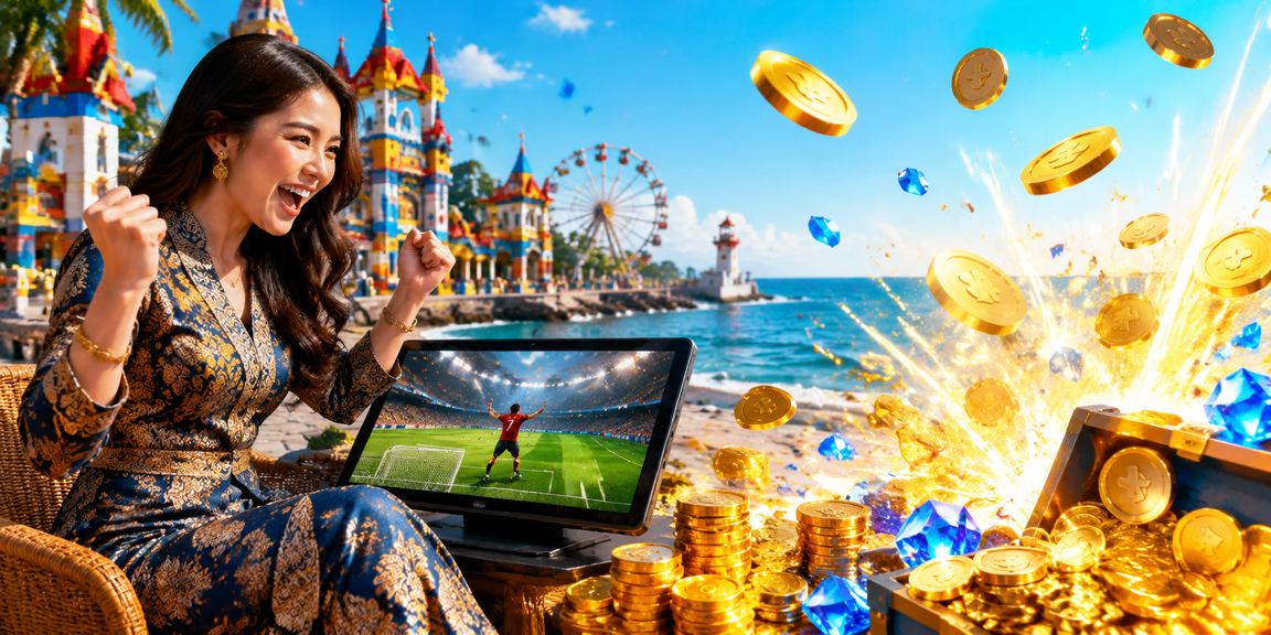 Reka bentuk batik Malaysia menghiasi antaramuka slot dalam talian