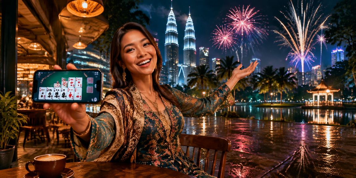 Pemain Malaysia bermain permainan berhadiah melalui peranti mudah alih